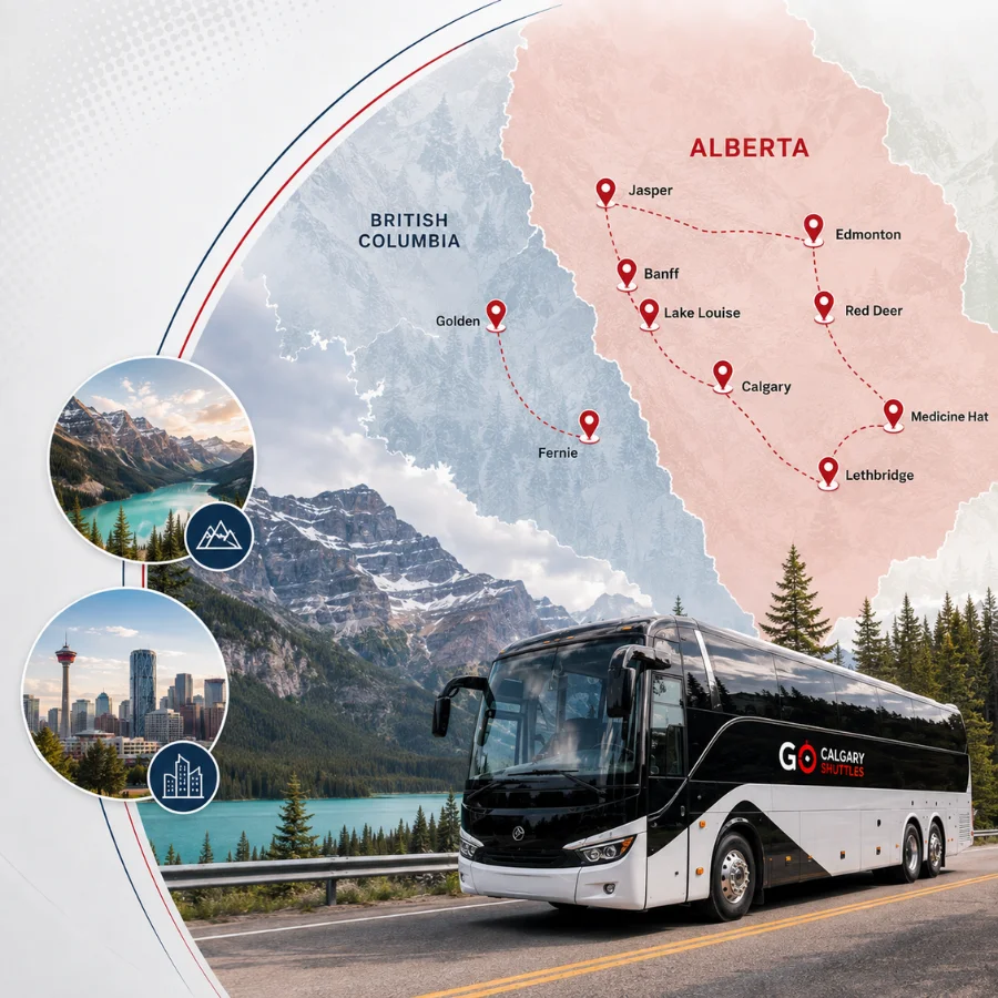 Charter Bus & Group Transportation Service Areas