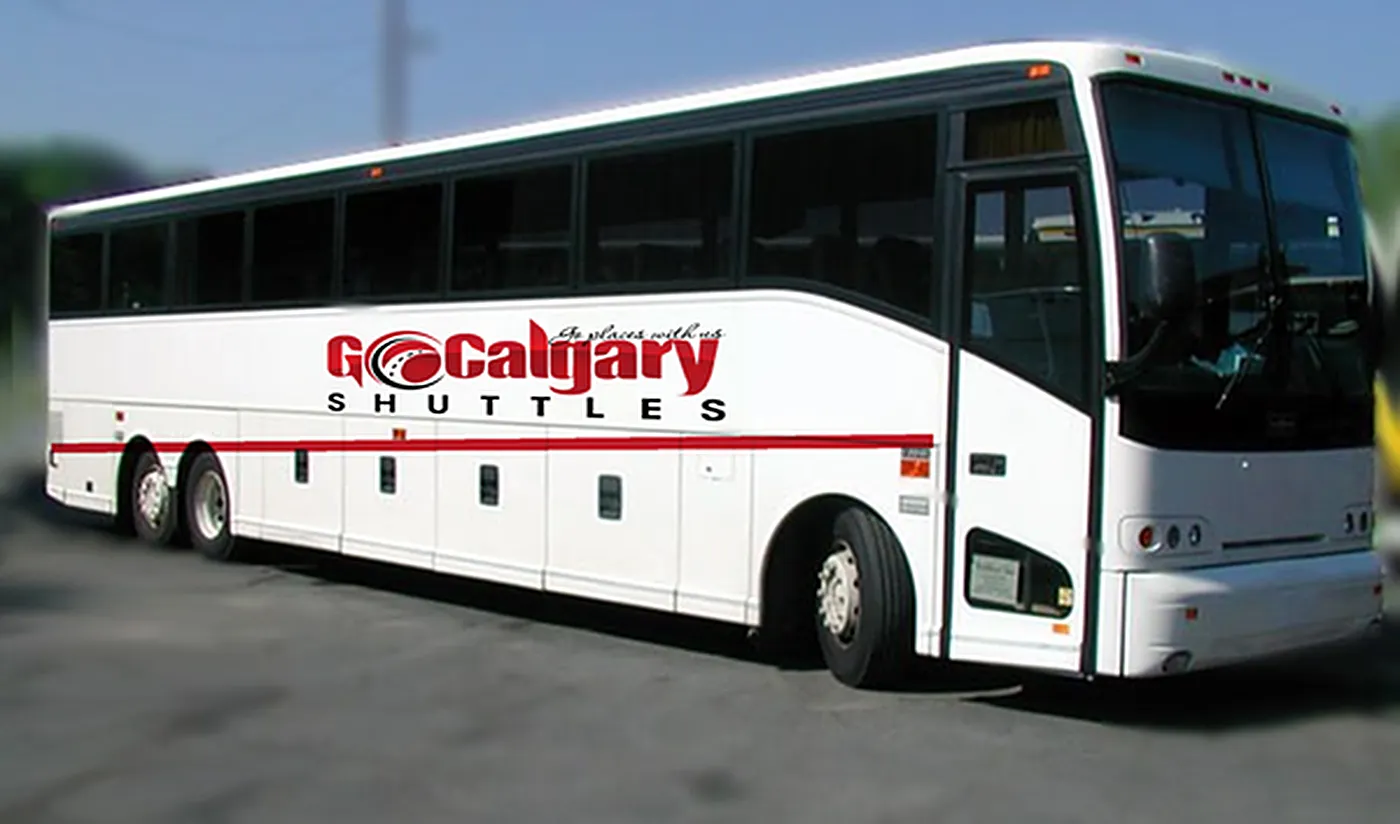 Charter Bus Calgary & Group Transportation 6 Go Calgary Shuttles charter bus for group transportation in Calgary