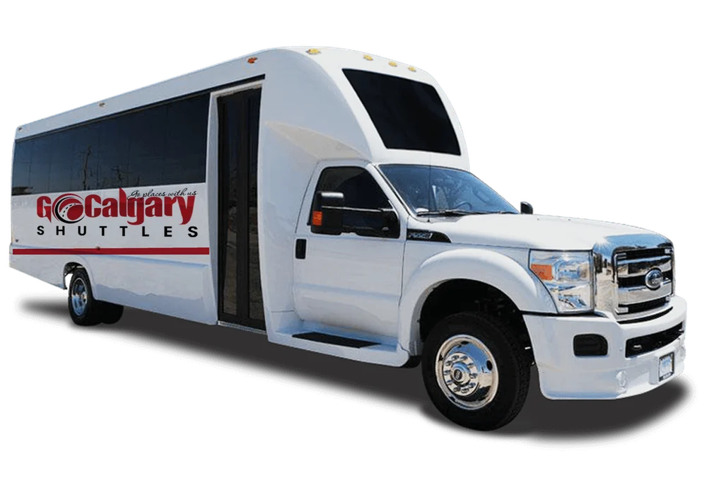 Charter Bus Calgary & Group Transportation 7 Go Calgary Shuttles mini-coach for group transportation in Calgary